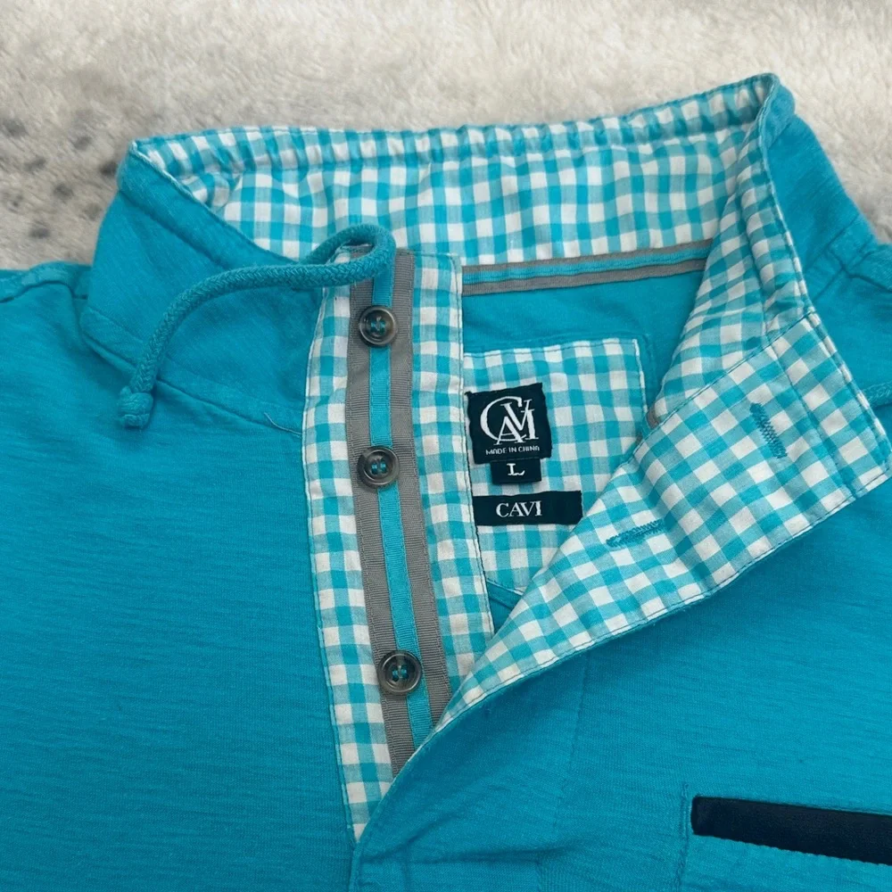CM Turquoise Polo Shirt for Men - Picture 2 of 11